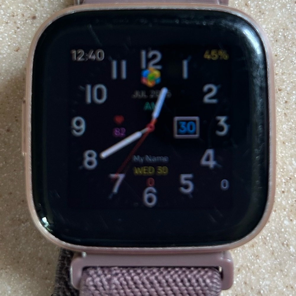 Fitbit Versa 2 Smartwatch with Rose Gold Frame